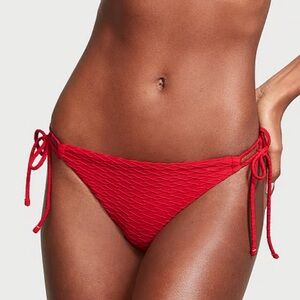 VICTORIA SECRET MIX AND MATCH SIDE TIE BIKINI BOTTOM RED - L
